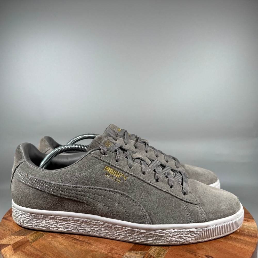 Puma Suede TMC Nipsey Hussle The Marathon Clothing Grey Gold 381801-01 Mens 11